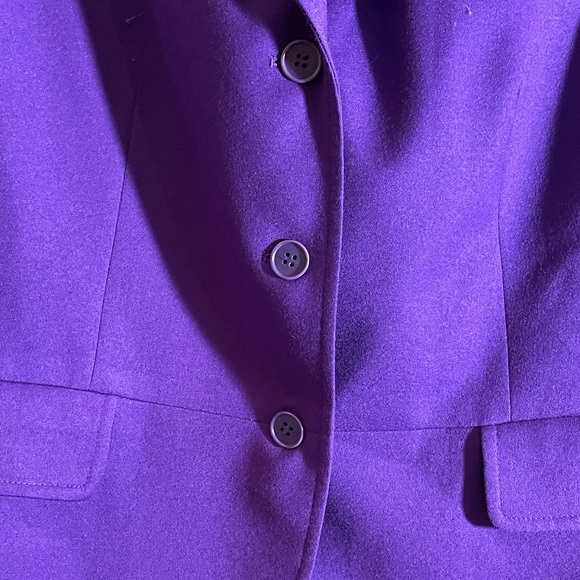 Talbots Vibrant Purple Suit Jacket - Picture 8 of 10